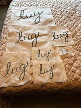 Lug Storage bags set of 7 all mixed sizes